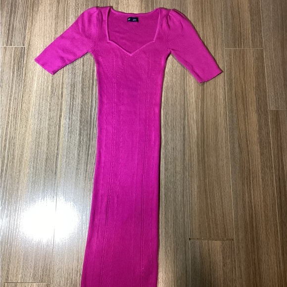 Gap Pink Puff Sleeve Sweater Dress – Women’s Size XS - Picture 1 of 5